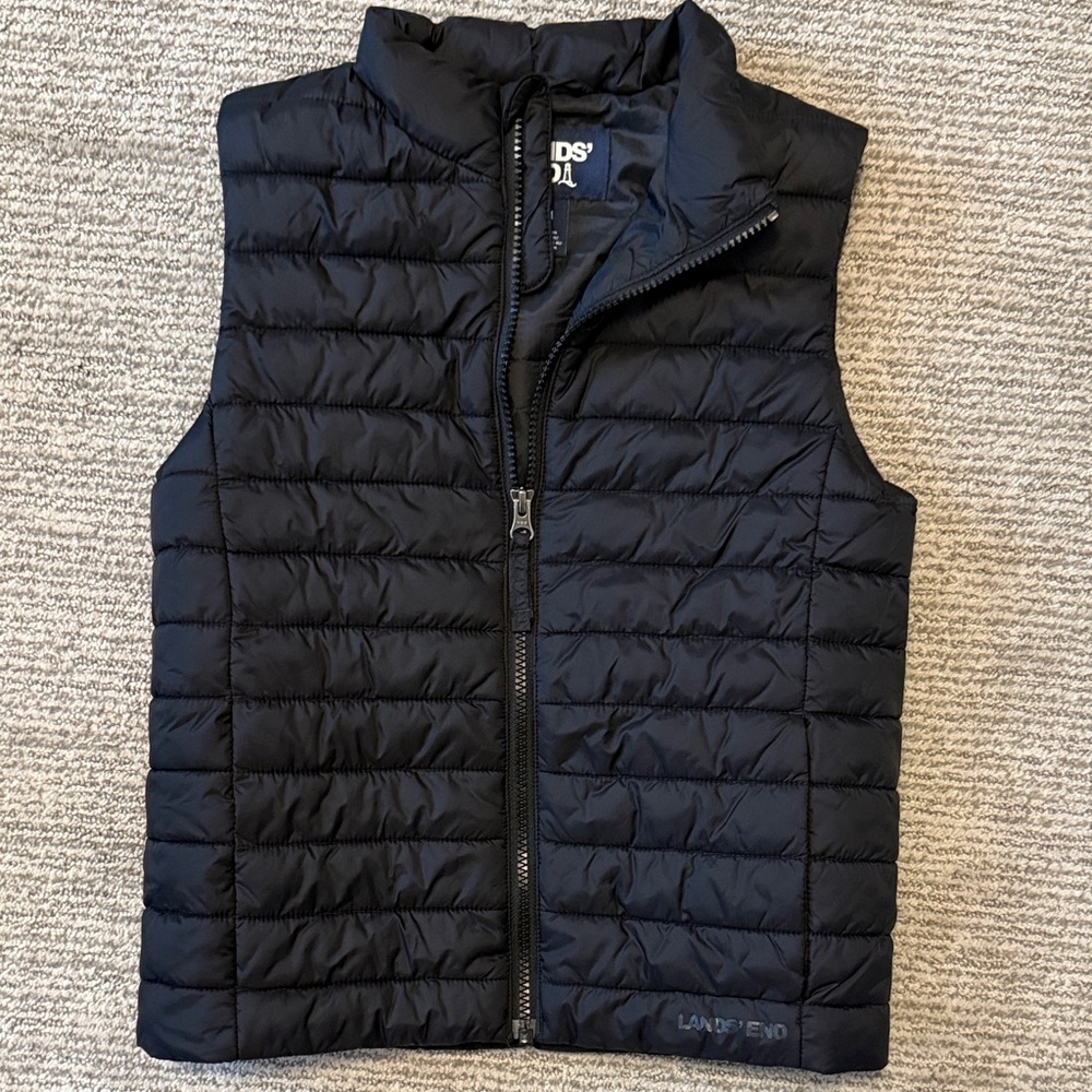 Lands' End Midnight Blue Quilted Vest